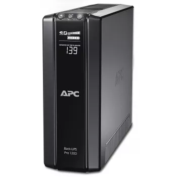 APC Back-UPS Pro, 1500VA/865W, Tower, 230V, 10x IEC C13 Steckdosen, AVR, LCD, benutzerwechselbare Batterie