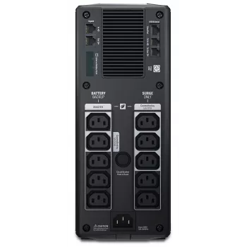 APC Back-UPS Pro, 1500VA/865W, Tower, 230V, 10x IEC C13 Steckdosen, AVR, LCD, benutzerwechselbare Batterie
