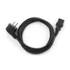 Gembird PC-186-VDE Netzkabel, CEE 7/7 auf C13, VDE, 1,8 m, Schwarz