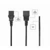 Gembird PC-186-VDE Netzkabel, CEE 7/7 auf C13, VDE, 1,8 m, Schwarz