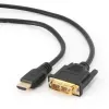 HDMI-auf-DVI-D-Kabel GEMBIRD CC-HDMI-DVI-10 3 m, schwarz, Stecker-auf-Stecker, vergoldete Kontakte