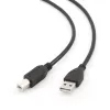 USB-Kabel, Gembird 4,5 m USB 2.0 A/B M, Schwarz, Stecker/Stecker