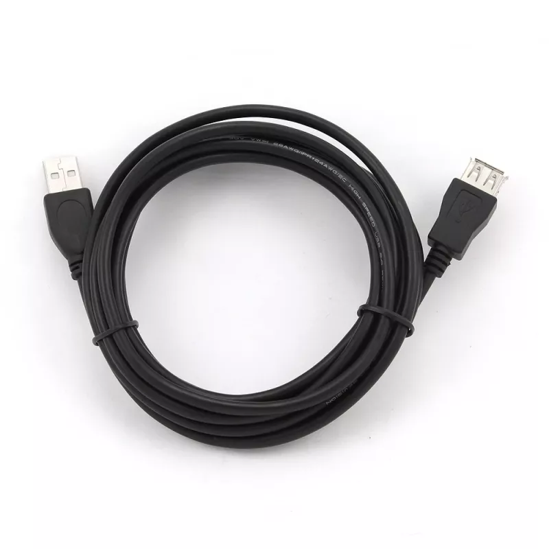 Gembird CCP-USB2-AMAF-10 USB-2.0-Typ-A-Verlängerungskabel (AM/AF), 3 m, schwarz