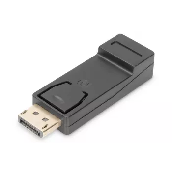 DIGITUS ASSMANN DisplayPort-Adapter, DP - HDMI Typ A M/B, mit Verriegelung, CE schwarz