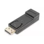 DIGITUS ASSMANN DisplayPort-Adapter, DP - HDMI Typ A M/B, mit Verriegelung, CE schwarz