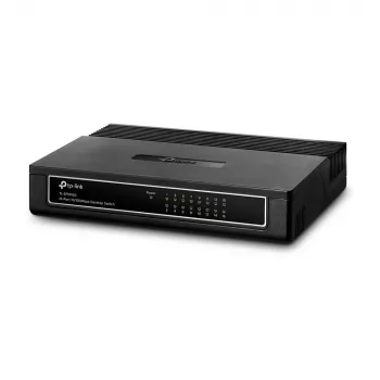 TP-Link 16-Port 10/100Mbps Desktop Switch, Unmanaged, Fast Ethernet (10/100), Full Duplex, Rackmontage, Wandmontage