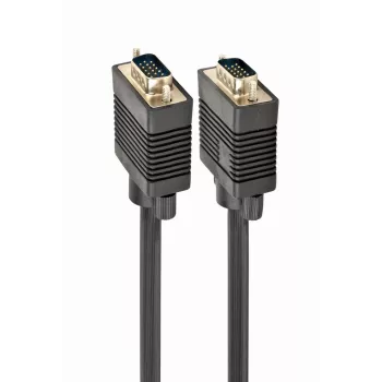 GEMBIRD Premium VGA HD15M/HD15M Dual-Shielded mit 2 Ferritkernen 10m Kabel/ Schwarz