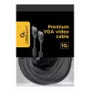 GEMBIRD Premium VGA HD15M/HD15M Dual-Shielded mit 2 Ferritkernen 10m Kabel/ Schwarz