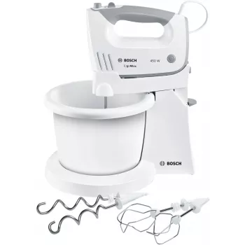 Bosch MFQ36460 ErgoMixx Handmixer with stand bowl 450 W Weiß