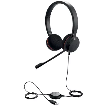 Jabra Evolve 20 MS Stereo, kabelgebunden, Büro/Callcenter, 150 - 7000 Hz, 171 g, Headset, Schwarz