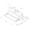 Whirlpool AKR 6390/1 IX Semi built-in (pull out) Silver 304 m³/h