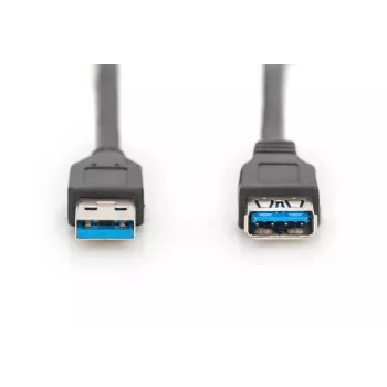 DIGITUS USB 3.0 Verlängerungskabel Typ A Stecker/Buchse 3,0 m (ak-300203-030-s)