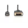 DIGITUS ASSMANN HDMI-Adapterkabel, Typ A-DVI(18+1) M/M, 2m Full HD schwarz
