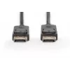 DIGITUS DisplayPort connection Kabel DP M/M 2m with interlock DP Ultra HD 4K Schwarz