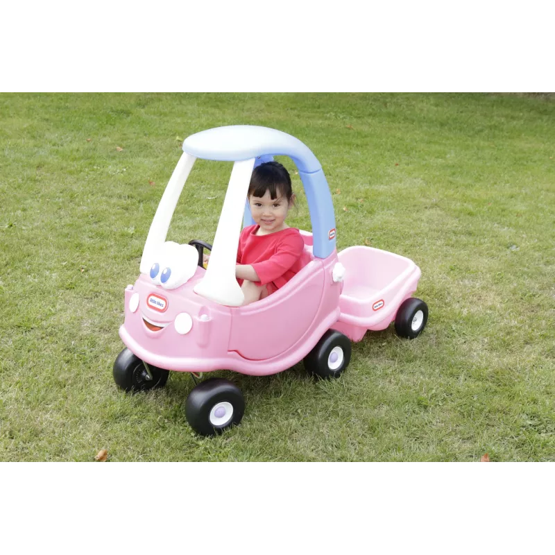 Little Tikes Cozy Coupe Princess, 1,5 Jahre, 4 Räder, Kunststoff, Blau, Pink, Weiß