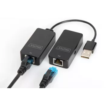 DIGITUS USB-Extender USB 2.0 zur Verwendung mit Cat5/5e/6-Kabel (UTP STP oder SFT) bis zu 50 m