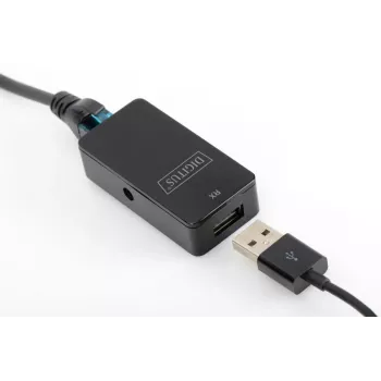 DIGITUS USB-Extender USB 2.0 zur Verwendung mit Cat5/5e/6-Kabel (UTP STP oder SFT) bis zu 50 m