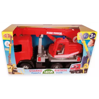 LENA GIGA TRUCKS Feuerwehrkranwagen Arocs, Kranwagenmodell, 3 Jahr(e), Schwarz, Grau, Rot