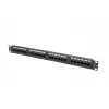 Lanberg PPU5-1024-B Patchpanel, 24 Ports, 1 HE, 19 Zoll, Cat5e UTP, Metall, Schwarz