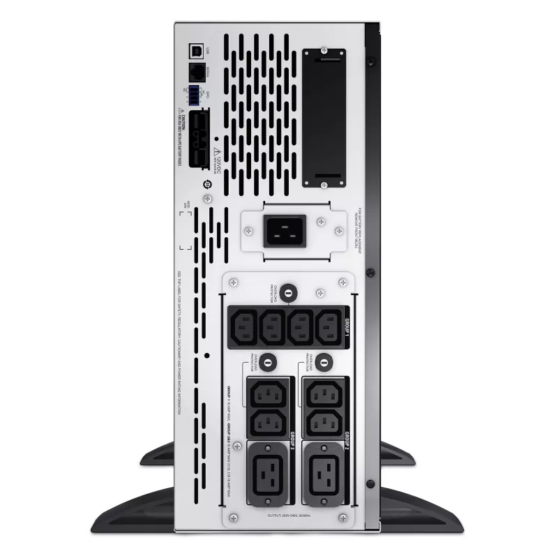 APC Smart-UPS X SMX2200HVNC - 2200VA, 8x C13 + 2x C19 Ausgang, USB, erweiterbare Laufzeit, kurze Bautiefe, NMC