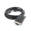 GEMBIRD HDMI-auf-VGA-und-Audio-Adapterkabel, Einzelport, 1,8 m - Schwarz