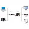 GEMBIRD HDMI-auf-VGA-und-Audio-Adapterkabel, Einzelport, 1,8 m - Schwarz