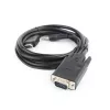 GEMBIRD HDMI-auf-VGA-und-Audio-Adapterkabel, Einzelport, 1,8 m - Schwarz