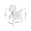 Techly 13-30 inch Wandhalterung für LED LCD TV voll beweglich ICA-LCD 201BK