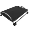 Techly ICA-FR 13 ergonomische verstellbare Fußstütze, Neigungswinkel einstellbar, rutschfest, 43 x 28 cm, schwarz