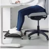 Techly ICA-FR 13 ergonomische verstellbare Fußstütze, Neigungswinkel einstellbar, rutschfest, 43 x 28 cm, schwarz