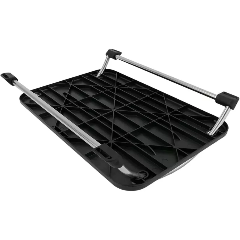 Techly ICA-FR 13 ergonomische verstellbare Fußstütze, Neigungswinkel einstellbar, rutschfest, 43 x 28 cm, schwarz