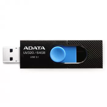 ADATA UV320 USB-Flash-Laufwerk 64 GB USB Typ-A 3.2 Gen 1 (3.1 Gen 1) Schwarz, Blau