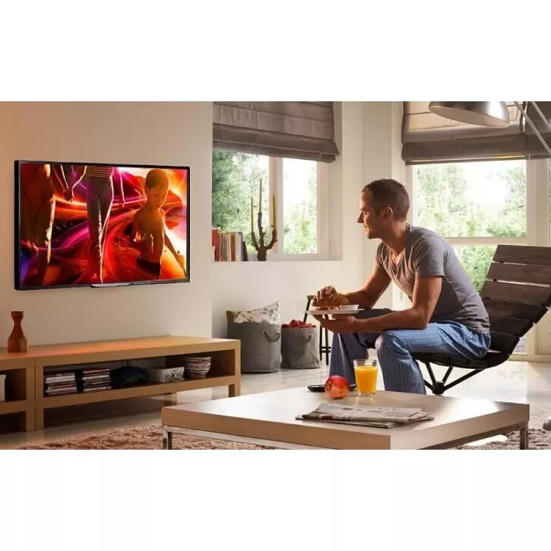 Techly Wandhalterung für LED LCD TV 42-80 Ultra schlank Fixed H600mm ICA-PLB 860