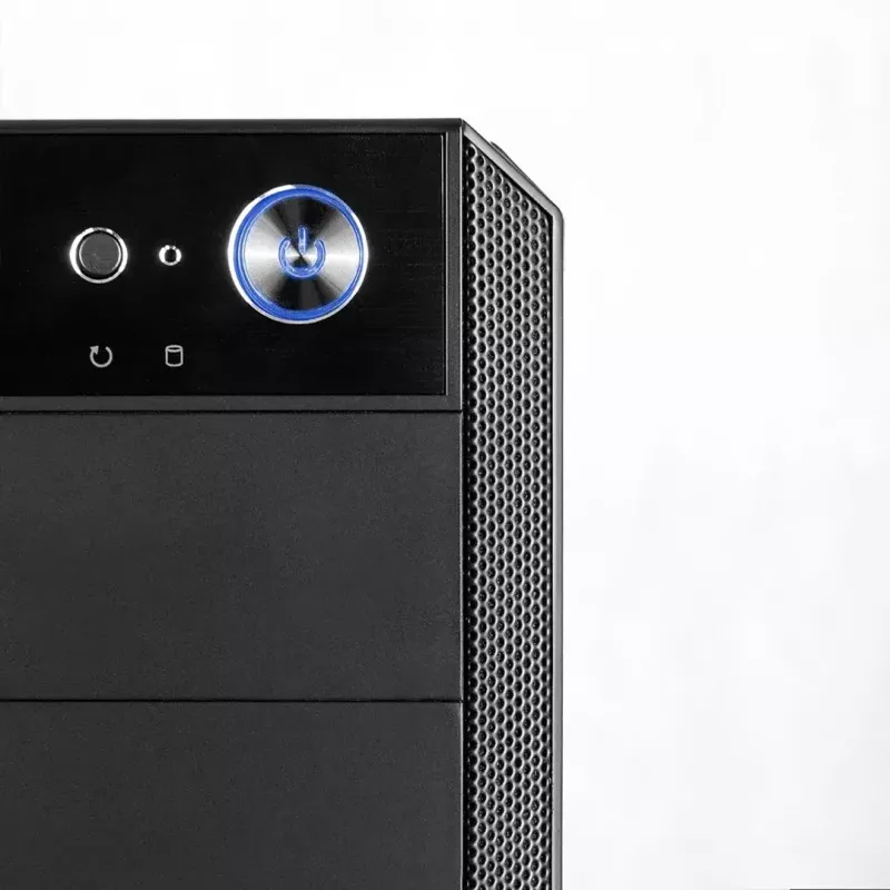 Modecom Oberon Pro Midi-Tower PC-Gehäuse, ATX/Micro-ATX/ITX, Seitenfenster, Grafikkarte bis 395 mm, 2x USB 3.0, schwarz