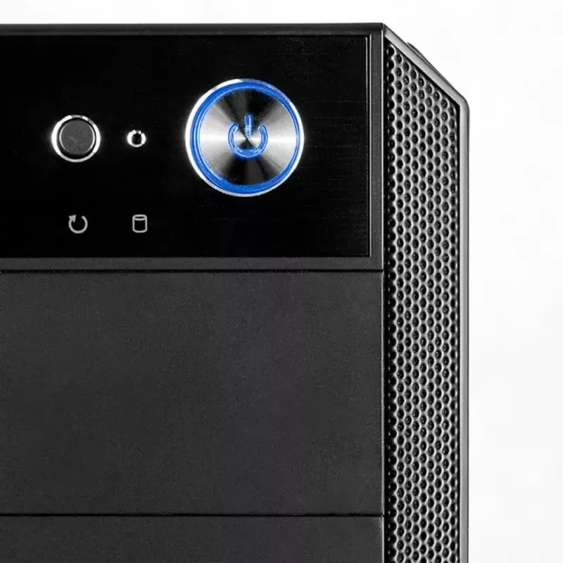 Modecom Oberon Pro Midi-Tower PC-Gehäuse, ATX/Micro-ATX/ITX, Seitenfenster, Grafikkarte bis 395 mm, 2x USB 3.0, schwarz