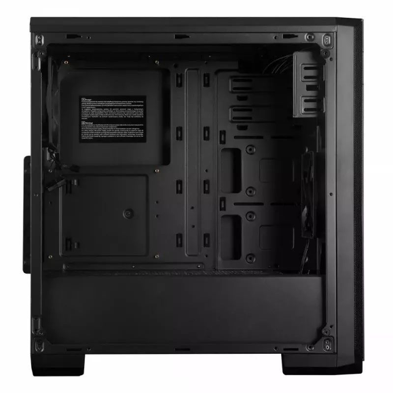 Modecom Oberon Pro Midi-Tower PC-Gehäuse, ATX/Micro-ATX/ITX, Seitenfenster, Grafikkarte bis 395 mm, 2x USB 3.0, schwarz