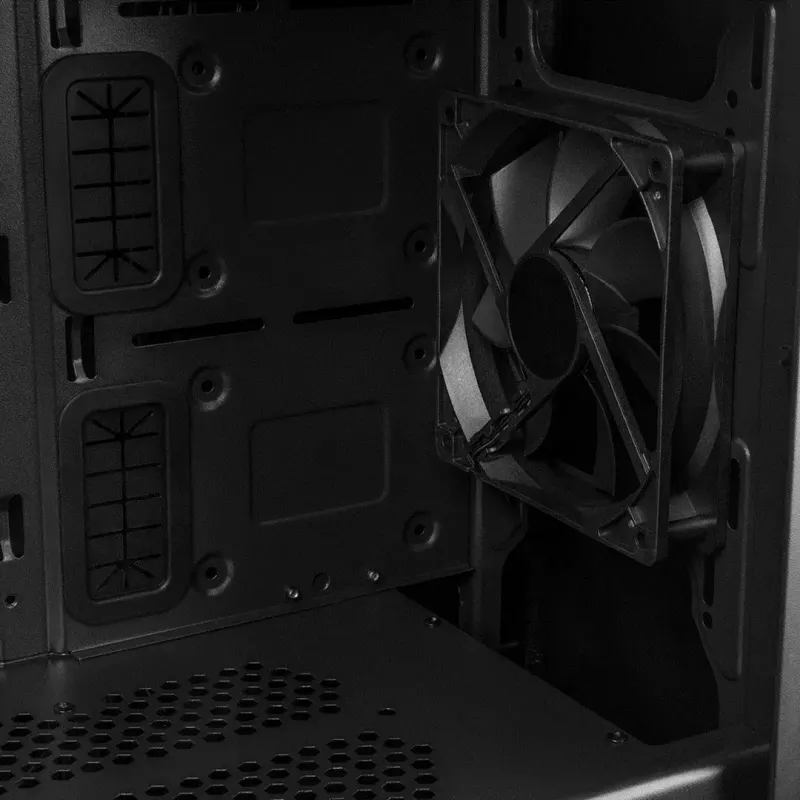 Modecom Oberon Pro Midi-Tower PC-Gehäuse, ATX/Micro-ATX/ITX, Seitenfenster, Grafikkarte bis 395 mm, 2x USB 3.0, schwarz