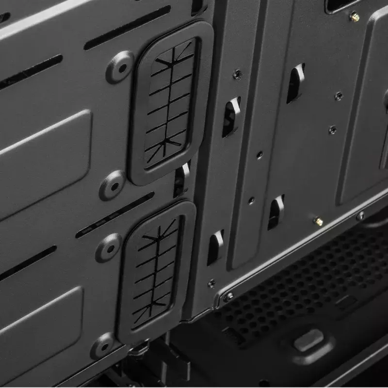 Modecom Oberon Pro Midi-Tower PC-Gehäuse, ATX/Micro-ATX/ITX, Seitenfenster, Grafikkarte bis 395 mm, 2x USB 3.0, schwarz