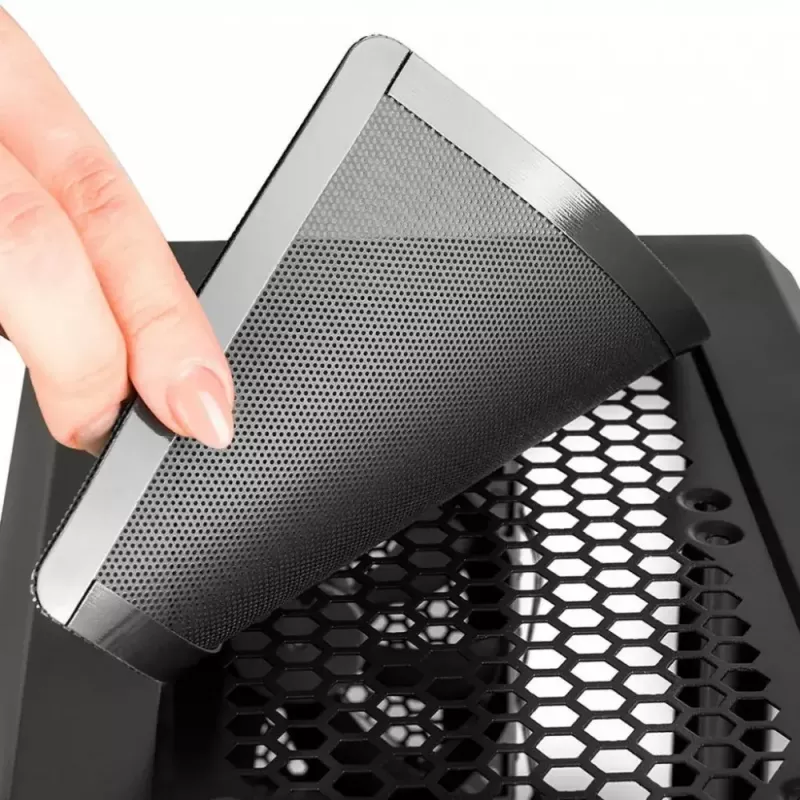 Modecom Oberon Pro Midi-Tower PC-Gehäuse, ATX/Micro-ATX/ITX, Seitenfenster, Grafikkarte bis 395 mm, 2x USB 3.0, schwarz