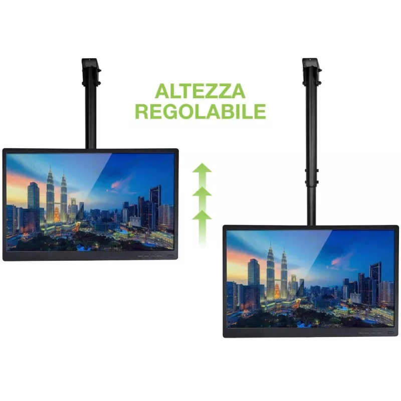 Techly Teleskop-Deckenhalterung bis 1,6 m LED TV LCD 23-42 Zoll ICA-CPLB 922L