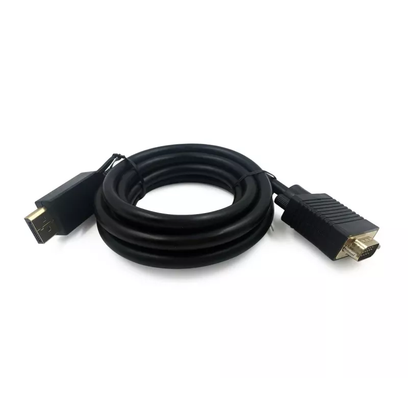 Gembird CCP-DPM-VGAM-6 DisplayPort-auf-VGA-Adapterkabel, 1,8 m, schwarz