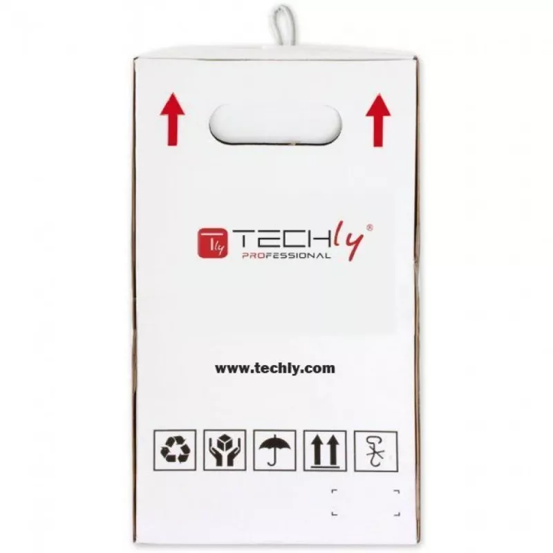 Techly ITP7-UTP-IC-CCA Netzwerkkabel Grau 305 m Cat5e U/UTP (UTP)