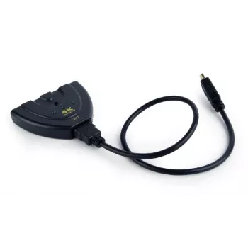 HDMI-Schnittstellen-Hub Gembird DSW-HDMI-35 — 3 Anschlüsse, HDMI, 0,5 m Kabel, schwarz