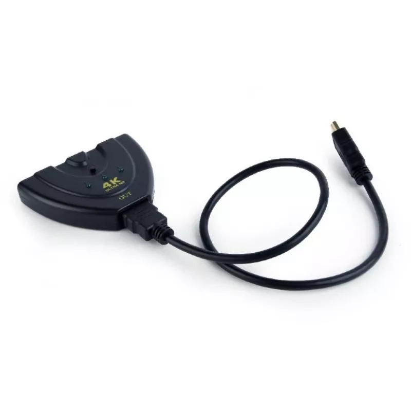 Gembird DSW-HDMI-35 HDMI-Switch mit 3 Ports, Schwarz
