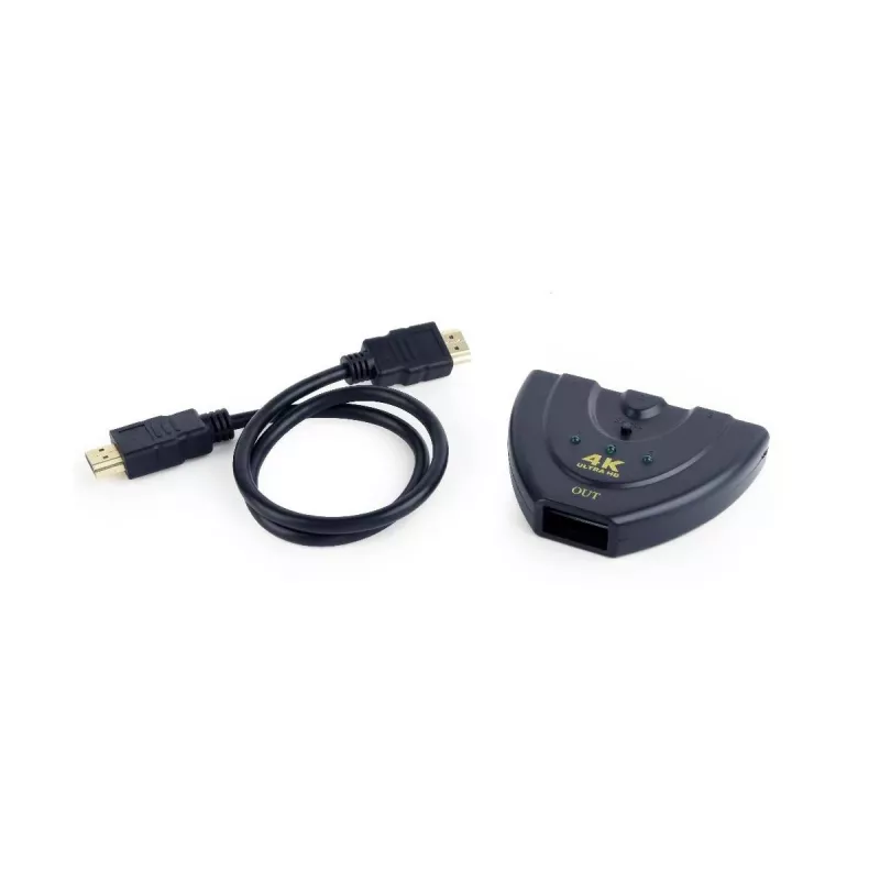 Gembird DSW-HDMI-35 HDMI-Switch mit 3 Ports, Schwarz