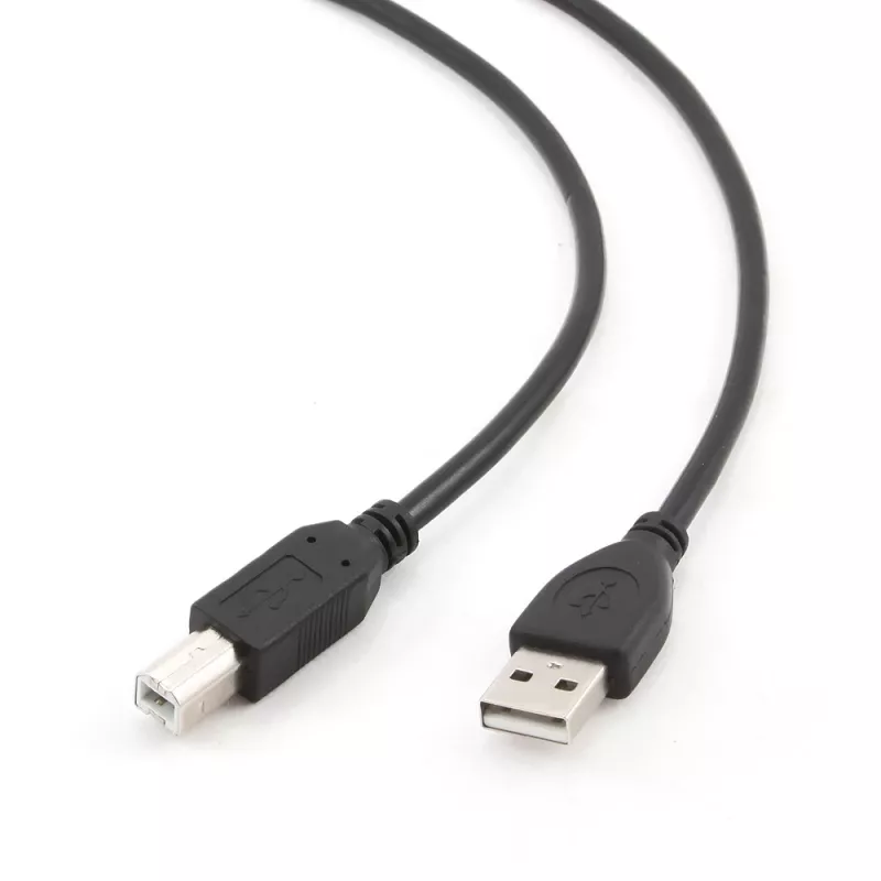 GEMBIRD USB 2.0 Typ-A auf USB Typ-B Kabel 1m, Schwarz