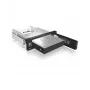 ICY BOX IB-168SK-B Wechselrahmen ohne Schublade für 3,5″ SATA-HDD im 5,25″-Schacht (13,3 cm), mit Schloss, schwarz