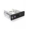 ICY BOX IB-168SK-B Wechselrahmen ohne Schublade für 3,5″ SATA-HDD im 5,25″-Schacht (13,3 cm), mit Schloss, schwarz