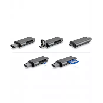 ICY BOX IB-CR200-C Kartenleser USB 2.0 Schwarz