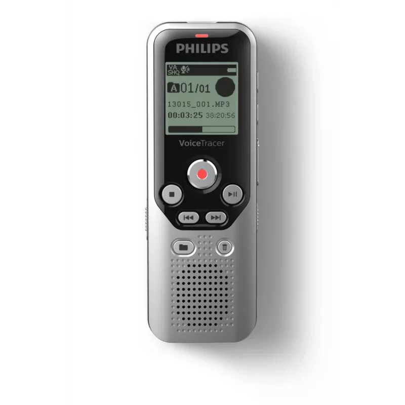 Philips DVT1250 Diktiergerät Interner Speicher & Flash-Karte Schwarz, Grau
